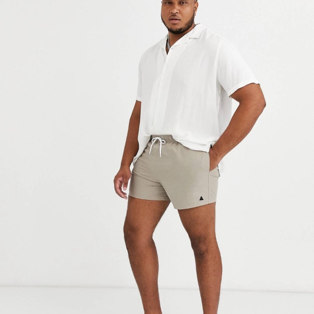 Beige ASOS Swim Shorts